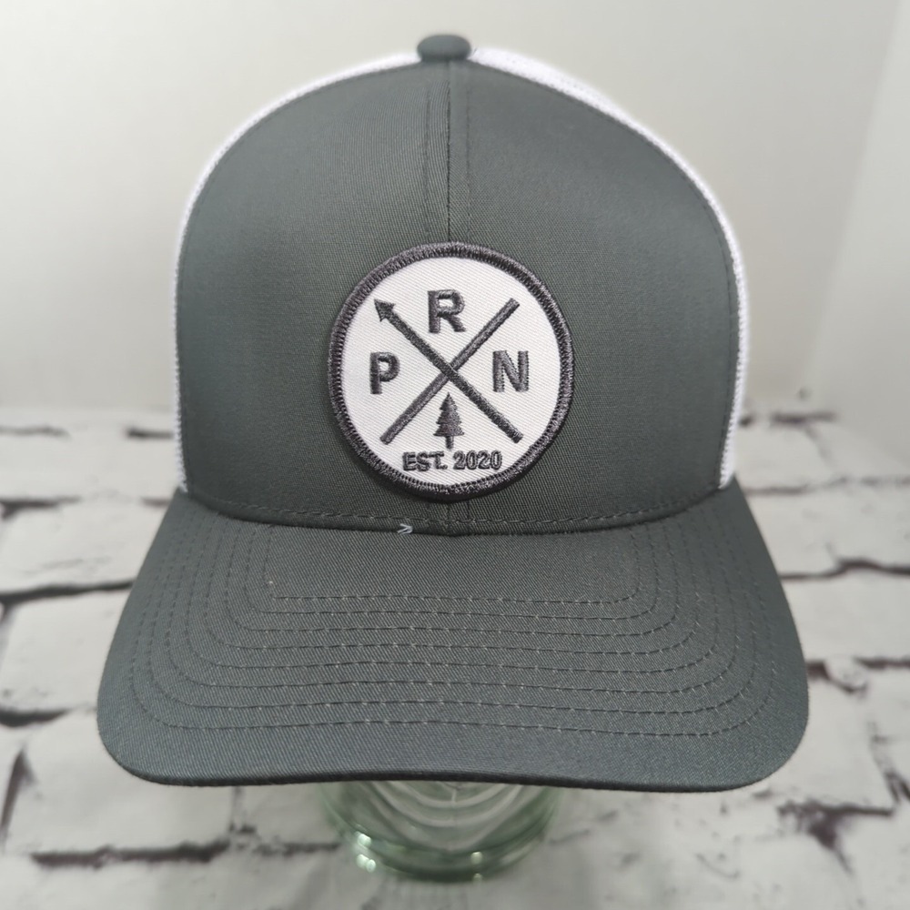 Pacific Headwear Gray Patch Hat Adjustable Ball Cap‎